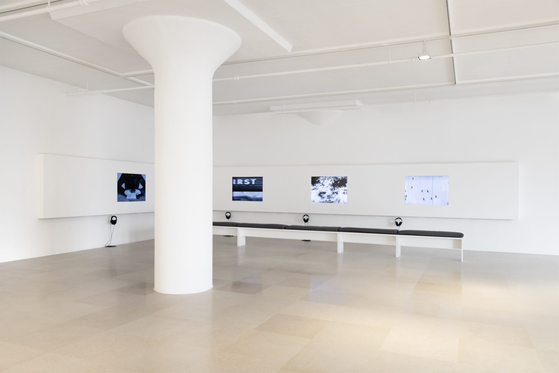 Harun Farocki, Installation view, Inextinguishable Fire, Greene Naftali, New York, 2024