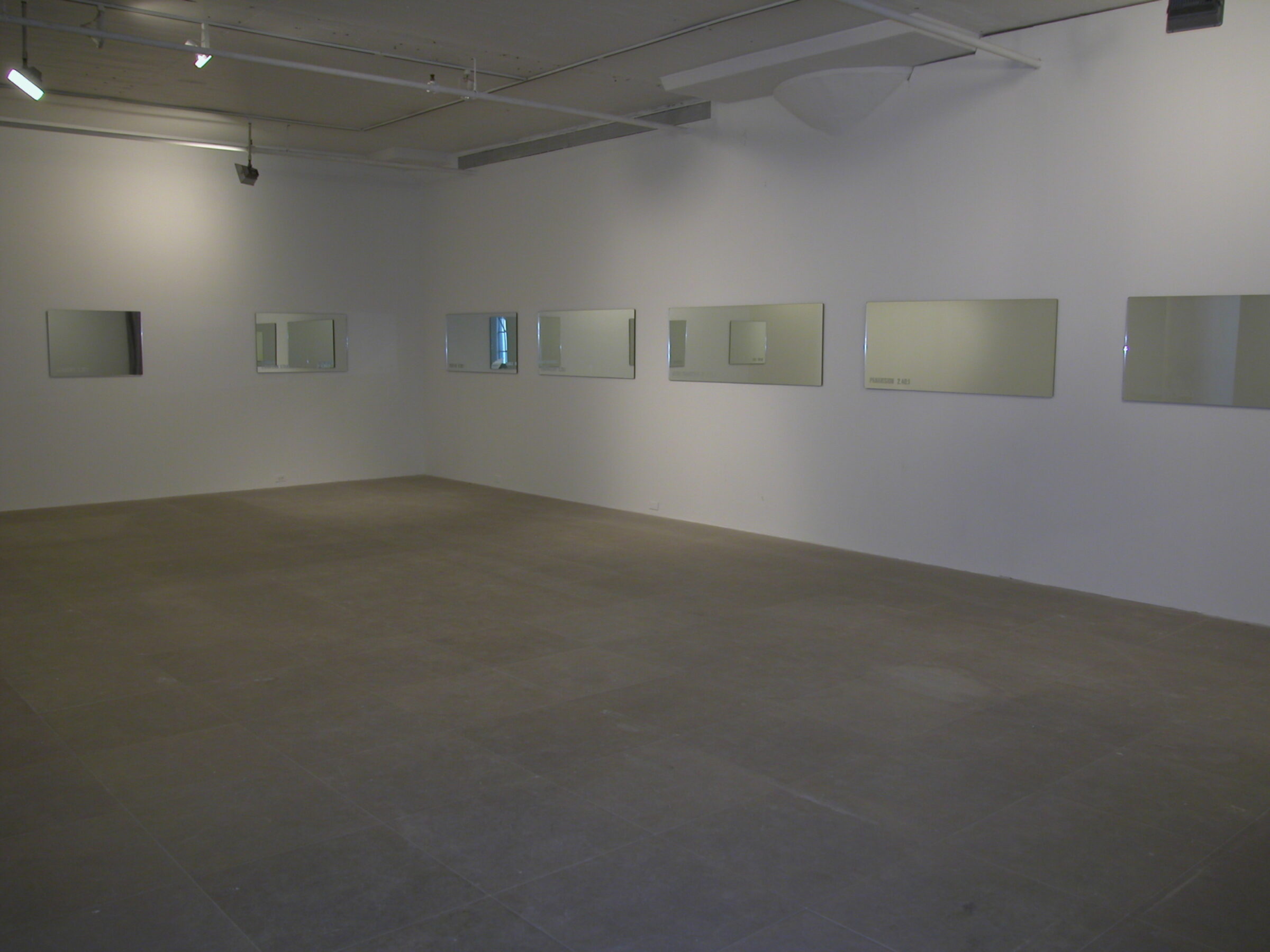 Installation view, Greene Naftali,  New York, 2005